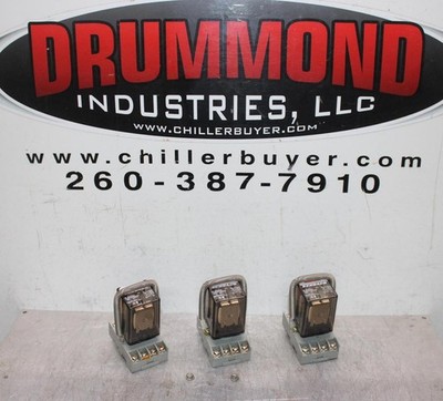 LOT OF 3 SCHRACK RELAY CAD11D10/024 RL-200-024 120 VAC 10 AMP