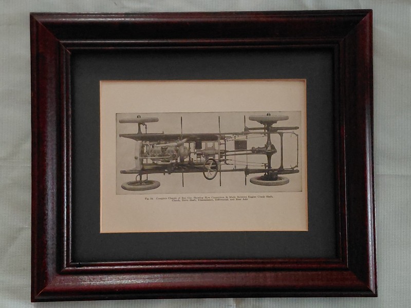 Antique Reo Car Chassis Explosion Motors Book Plate Fig 34 Early Automobile