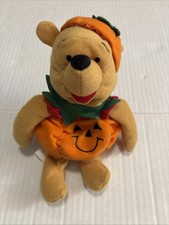 Halloween Pumpkin Pooh -Winnie the Pooh -Plush Bean Bag Toy- Walt Disney Company