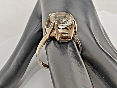 Designring BEH Ring 925 Sterling Silber m. Bergkristall Swedesign Bengt Hallberg