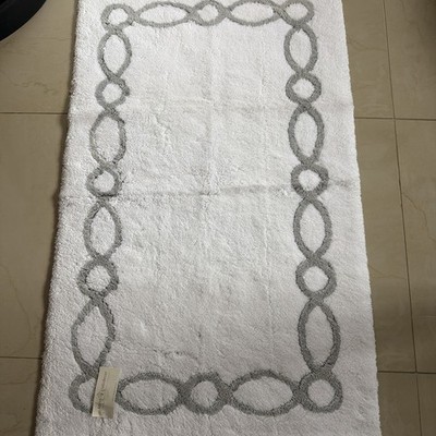 Abyss Habidecor Lor 992 Bath Rug 20'' x 31'' White Platinum Egyptian Cotton