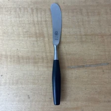 Dansk Kongo Butter Knife Spreader Black Handle Stainless Flatware