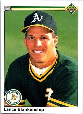 Lance Blankenship 1990 Upper Deck #687 Oakland Athletics