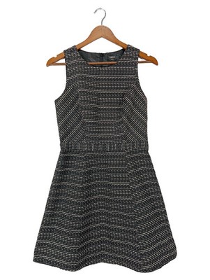 OASIS Damen Freizeitkleid Gr. 36/S Schwarz Elegant Strukturmuster