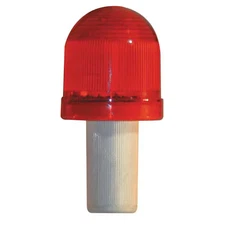 Safety Cone, Led Flashing, Red, Plastic, 3393-00002
