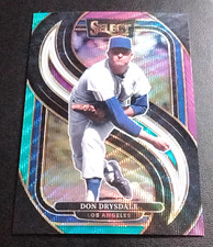 2025 Panini Select #185 Don Drysdale Premier Tri-Color Prizm Los Angeles.    G64