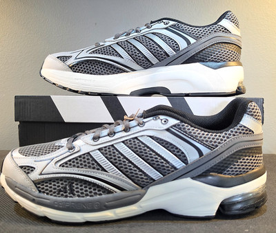 New Men's 10.5 Adidas Spiritain 2000 KI4378 Grey Silver Black adiPRENE Running