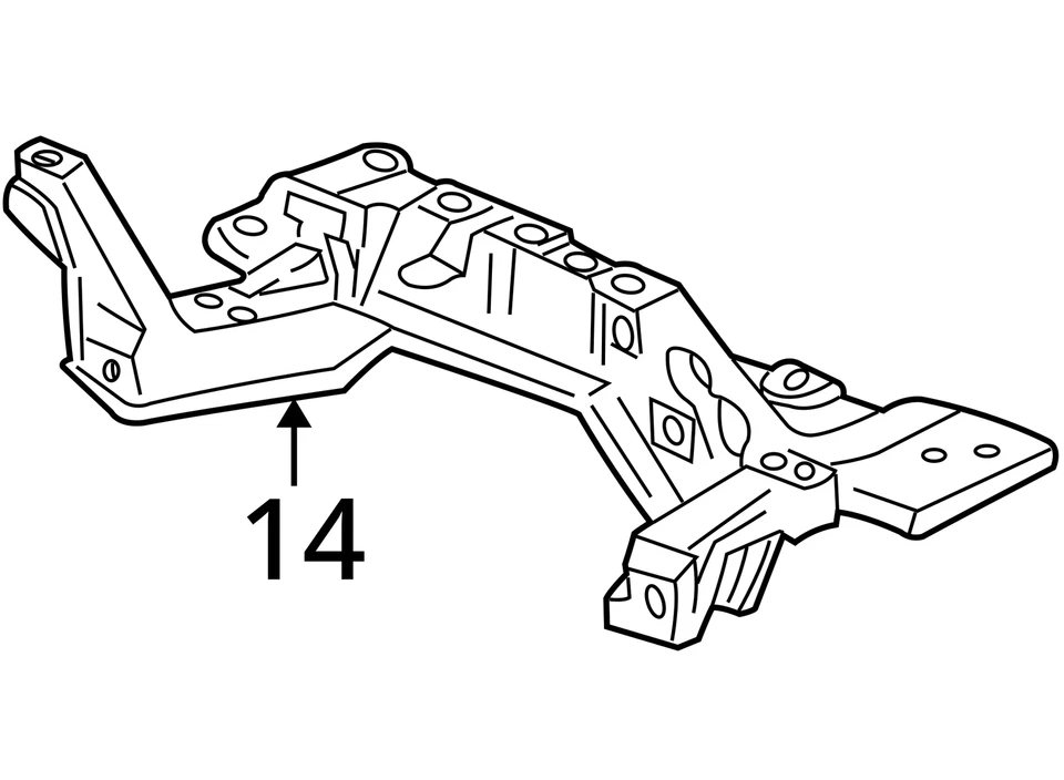 1992-1995 Honda Civic Front Crossmember Sub Frame Cradle OEM - Image 4 of 4