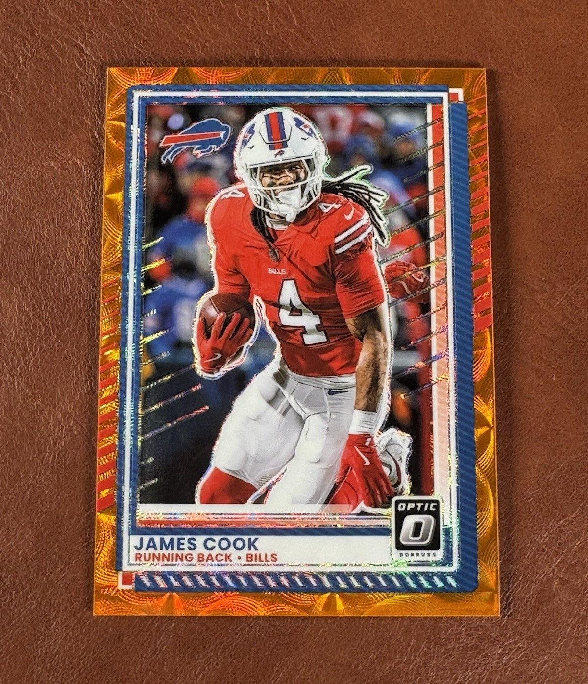 2025 Panini Donruss Optic James Cook Bills Orange Scope Prizm #138 /79