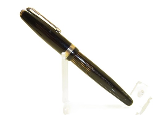 Schöner 3. Gen PARKER VACUMATIC MAJOR laminierter Black Diamond Füllfederhalter EF - Bild 7 von 7