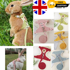 Bunny Leash Vest Set &ndash; Soft Mesh Rabbit Harness for Walking leash safety set
