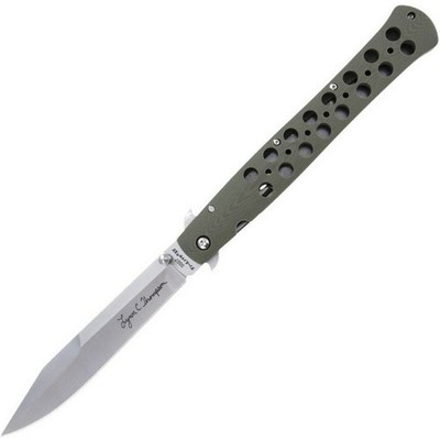 Cold Steel Ti-Lite Signature Folding Knife Steel Blade G10 Handle - CS-26C6AA