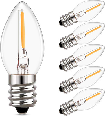 C7 LED Bulbs,0.5 Watts Filament Night Light Bulb Edison Style Sign Light E12 Can