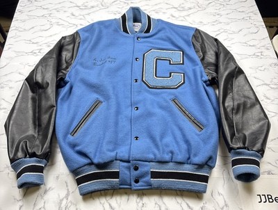 NEFF varsity jacket vintage Wool & Leather  C  Embroidered Letter Jacket Size XL