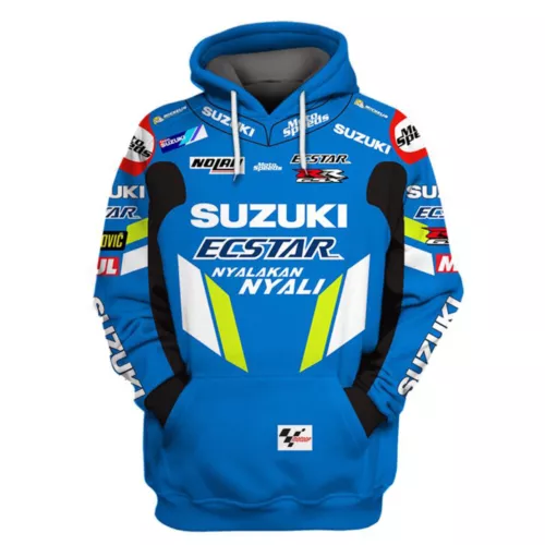 Polyester FOR: SUZUKI Sweat Fleece Pullover^Riding Quick Dry Moto Speed Hoodies` - Picture 1 of 5