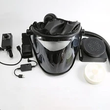 NEW Portable Electric Air Supply Positive Pressure Protective Mask Air 220V