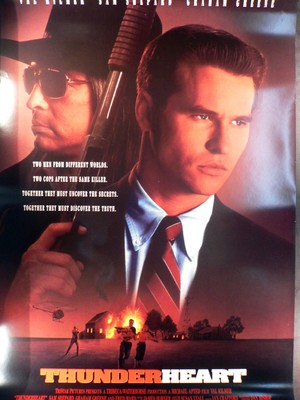 Thunder Heart - Val Kilmer - Sam Shepard - Int. Filmposter 70x100cm gerollt