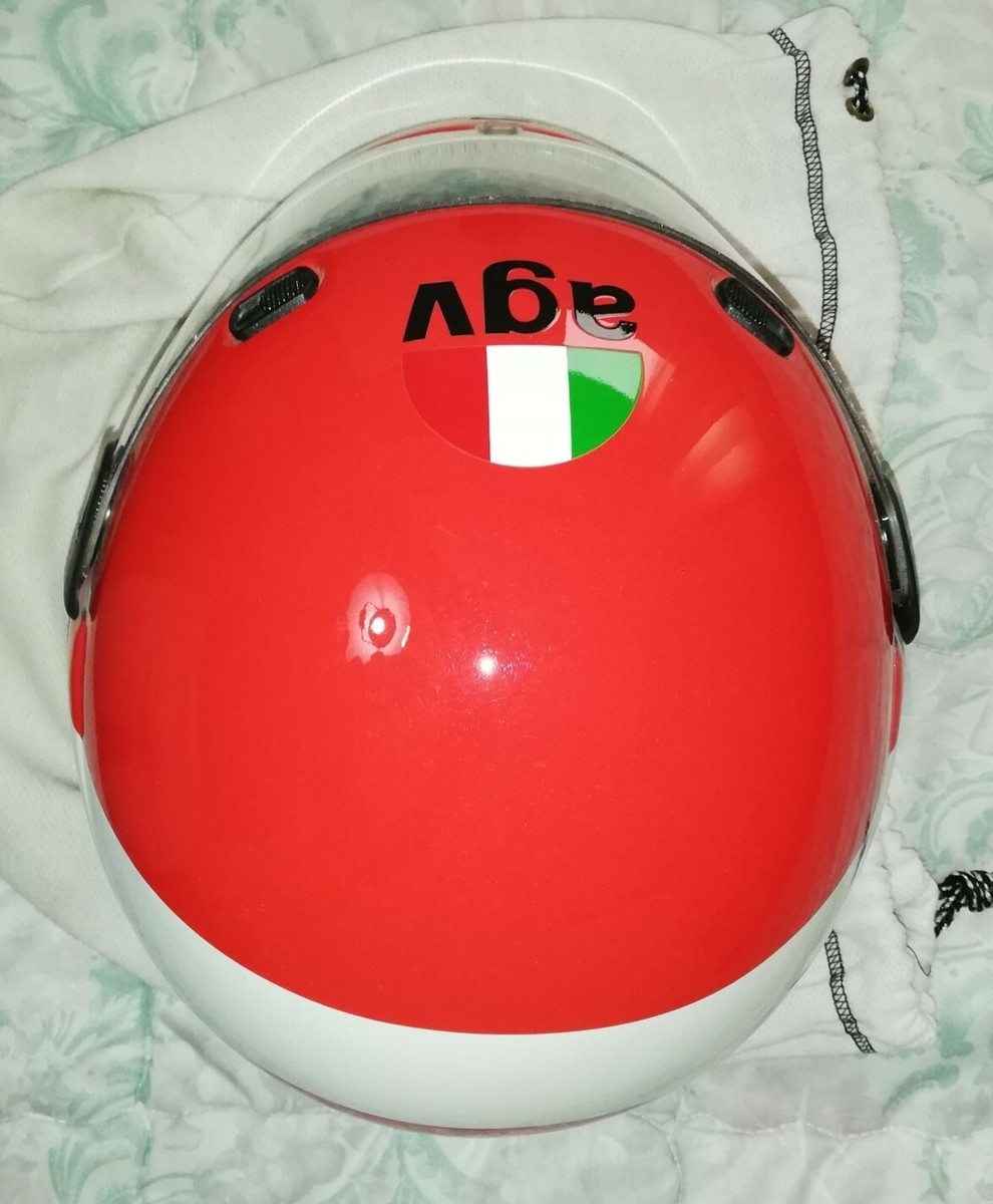 1980s AGV・VALENZA VINTAGE MOTOCROS VINTAGE 1987 AGV RED