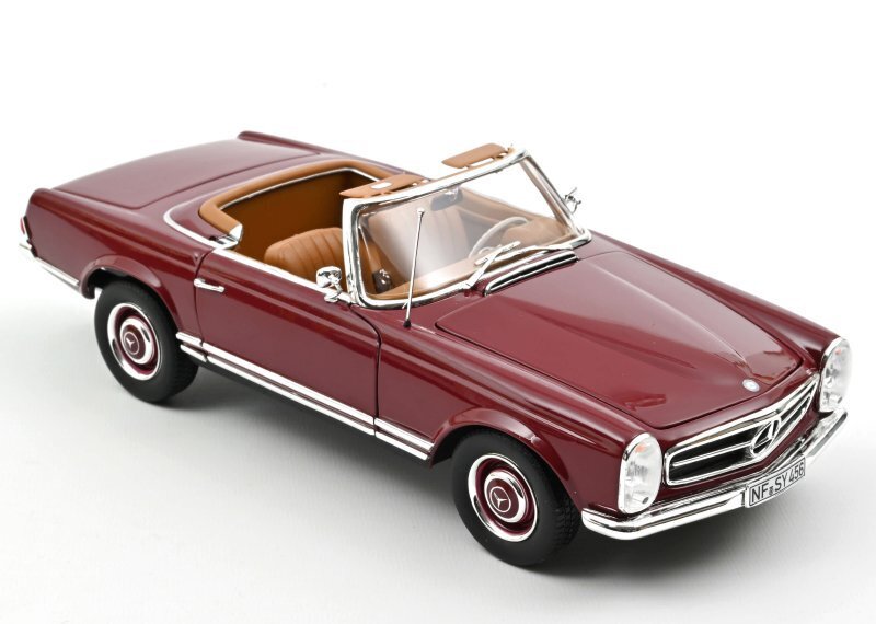 MB Mercedes Benz 230 SL - Pagode - 1963 - darkred - Norev 1:18
