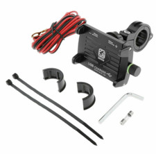 Motorrad Handyhalterung Roller Handyhalter Quad USB Steckdose Anschluss MJ