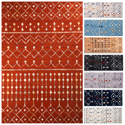 Marokkanischer Stil im Used-Look - 2 Fuß x 4 Fuß, Übergangsdesign Vorleger - 505 - Bild 1 von 84