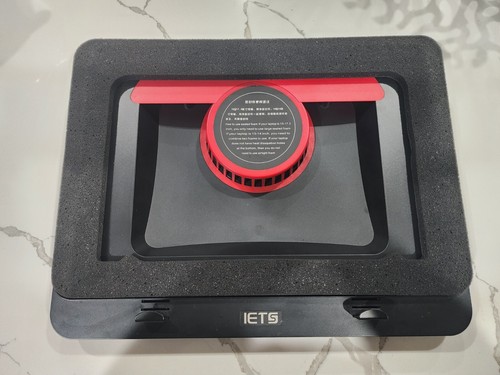 IETS GT500 V1 5000 RPM 13-17.3” Laptop Cooling Fan w/ Sealing Foam USB Hub
