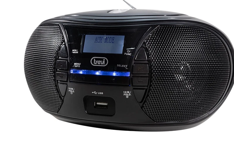 Lettore CD Radio DAB Stereo Portatile Boombox USB AUX IN Cuffia NO BLUETOOTH, fotografia 4 di 10