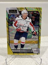 2023-24 O-Pee-Chee Platinum Neon Yellow Surge Nicklas Backstrom 180 NHL Hockey
