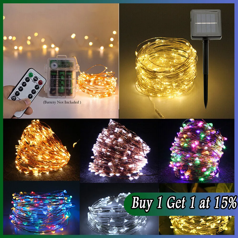 Solar copper on sale wire fairy lights