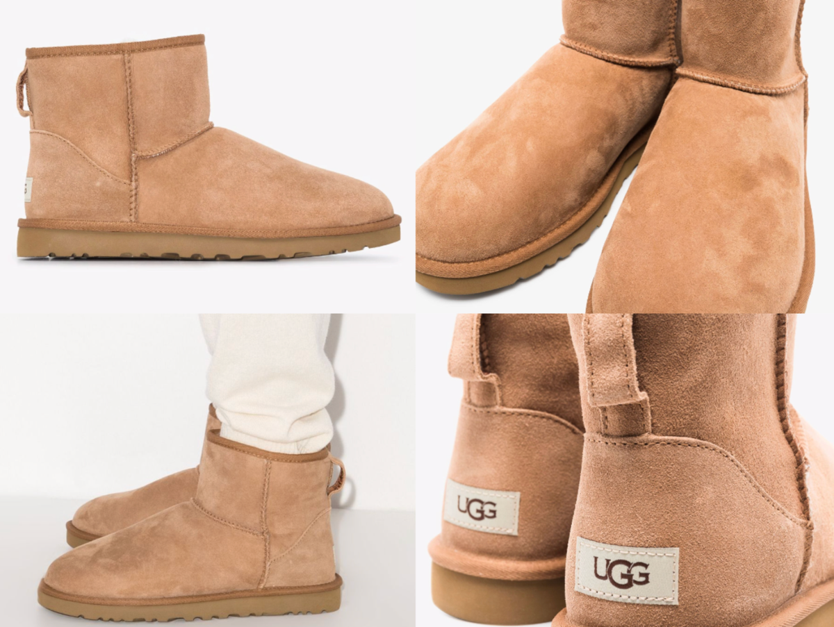 UGG Boots Classic Mini Boot Shearling Chestnut Suede Stiefel Schuhe Shoes 44