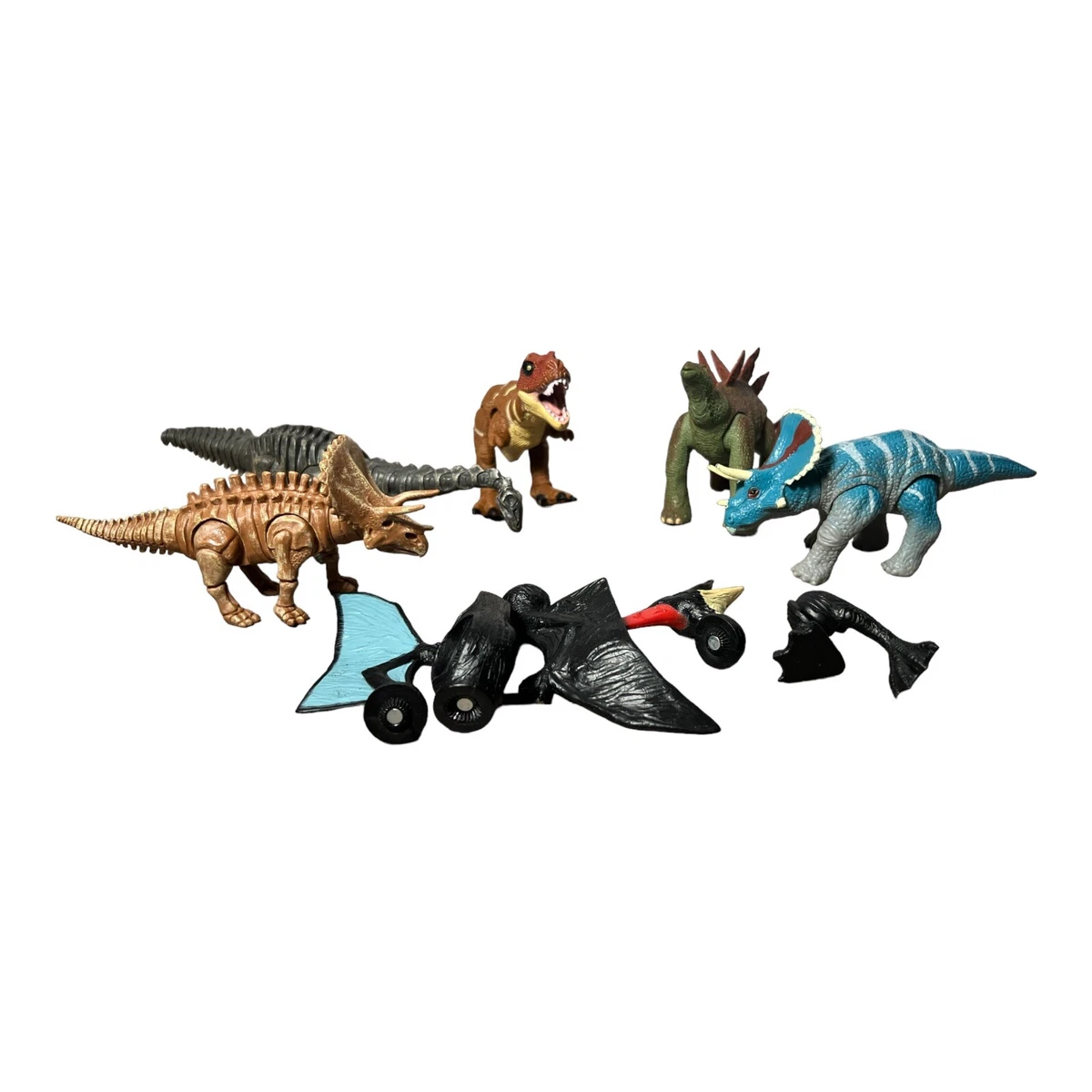 Kid Galaxy Poseable Dinosaur Toy Figure Lot of 5