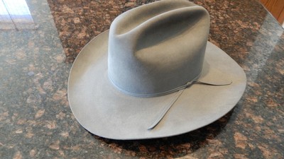 4X Beaver Resistol Gray Cowboy Hat Self 
