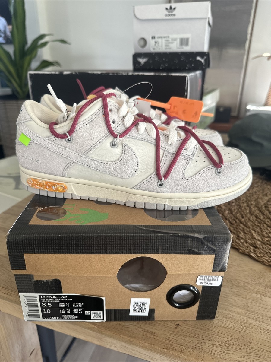 Virgil Authentic Nike Off-White x Dunk Low Lot 35 of 50 Size 8.5