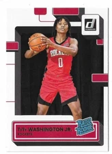 2022-23 Panini Donruss TyTy Washington Jr. Rookie Card #229 Houston Rockets RC 