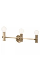KICHLER Torche 24.25 in. 3-Light Champagne Br...