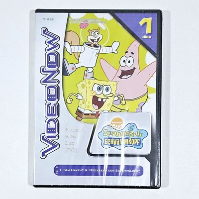  2004 Hasbro Tiger Electronics VideoNow PVD Cartoon SPONGEBOB SCHWAMMKOPF dt NEU