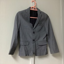 Calvin Klein Boy's Blazer Suit Size 10 Regular Gray 2 Button Long Sleeve