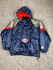 Vintage STARTER Cleveland Indians 1/4 Zip Pullover Jacket Medium YOUTH 90s