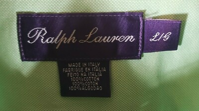 PURPLE LABEL Ralph Lauren Made in Italy LS Button Front Shirt