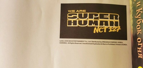 NCT 127 " Super Human " tour album's poster, South Korea - Picture 3 of 6