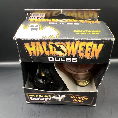 Halloween Party Blacklight & Orange Light Bulbs 75 Watt 25 Watt Tested Work