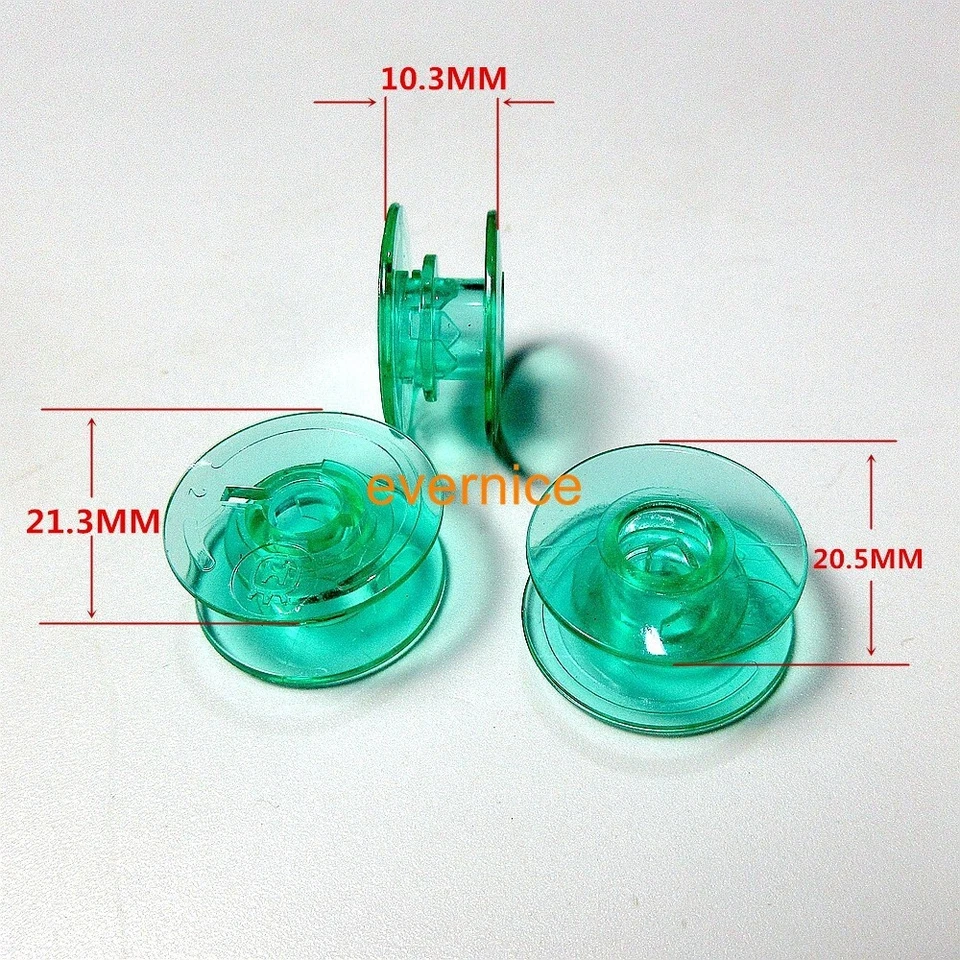 Schachtel mit 100 durchsichtigen grünen Spulen 4123078 für Pfaff Performance 5.2 - Bild 2 von 2