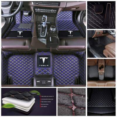 For Tesla S 3 X Y 2012-2025 Luxury Custom Car Floor Mats Carpets Floor Liner