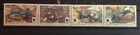 St.Lucia reptiles S.C.#1251-54 C.V.$14 MNH WWF strip of 4 as issued in 2008 — photo 1