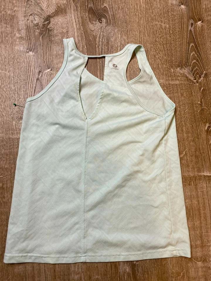 Camiseta sin mangas para correr Oiselle para mujer talla 8 capa malla verde ligera usada en excelente estado Foto 2 de 4