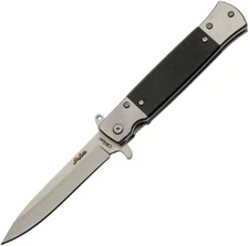 8.5" Assisted Opening Stiletto Liner Lock Folding Knife w/ G10 Handles - NEW