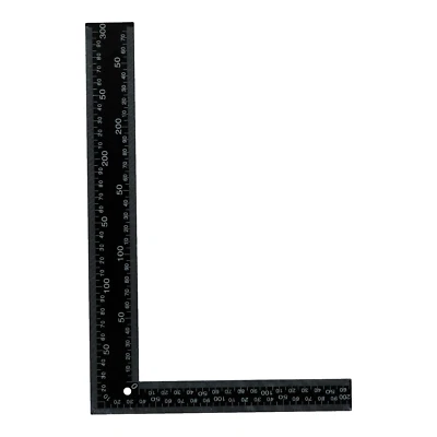 THE HABERDASHER LIMITED 12"x8" 300 x 200mm Steel Square Framing Metric Imperial Rule