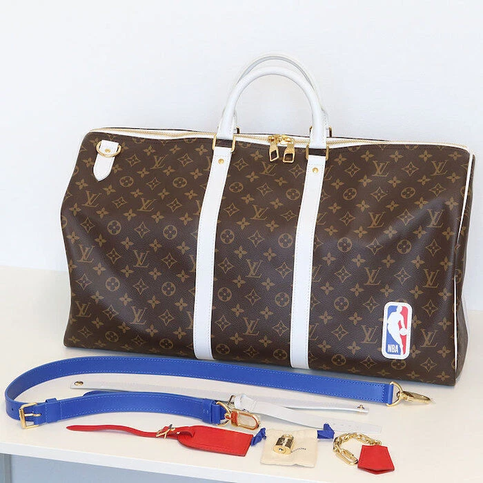 Louis Vuitton NBA Keepall 55 Travel Bag M45587 Hand Shoulder Purse