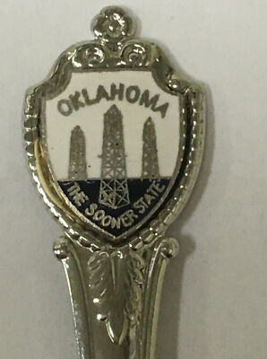 Vintage Souvenir Spoon US Collectible Oklahoma The Sooner State