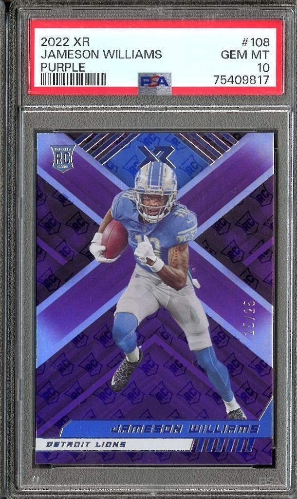 Jameson Williams Panini XR #108 Purple
